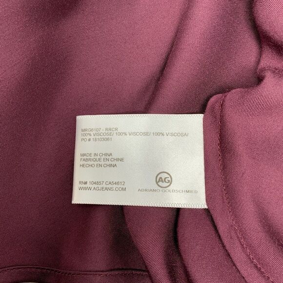 Adriano Goldschmied Wine Bloom Ruffle Bust Dress XS (D8) - Picture 6 of 6